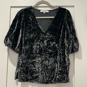 Crushed Velvet Blouse